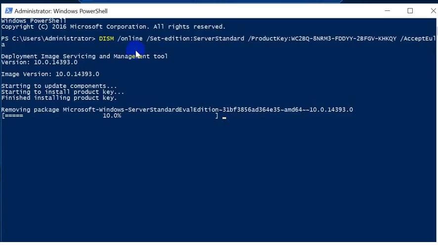 Key For Upgrade Windows Server trial version to Full version (2012/ 2016/ 2019/ 2022)